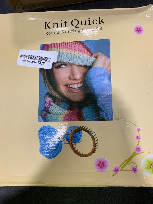 Photo 1 of Knitter Looms Set with Tool Marker Kit,6 Size Plastic Round Long Knitting Looms Set,Scraf Hat Maker Craft Knit Loom Tools Kit,Knitting Needle and Hook for Knitting Hat,Bags,Scarf Shawl Sweater Sock