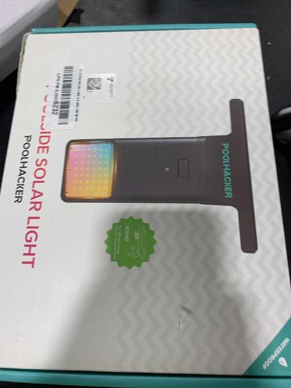 Photo 1 of POOLHACKER Solar Pool Lights Only for Metal Frame Above Ground Pool?Original?, 10-Color 4-Mode Light Sensing LED, Underwater Lighting with Timer Off, Submersible Pool Lights with Remote, 1 Pack