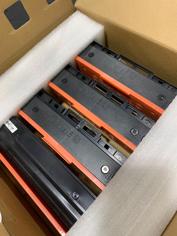 Photo 1 of 206X Toner Cartridges 4 Pack High Yield (with Chip) Compatible Replacement for HP 206X 206A for Color Laserjet Pro MFP M283fdw M283cdw M283fdn M282nw Pro M255dw M255nw M283 M255 Printer W2110X W2110A