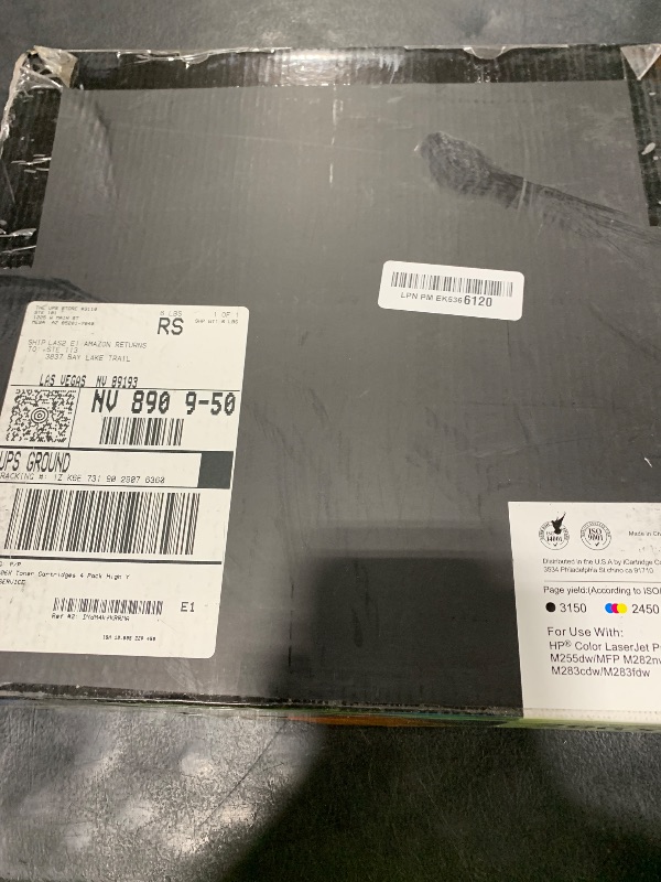 Photo 1 of 206X Toner Cartridges 4 Pack High Yield (with Chip) Compatible Replacement for HP 206X 206A for Color Laserjet Pro MFP M283fdw M283cdw M283fdn M282nw Pro M255dw M255nw M283 M255 Printer W2110X W2110A