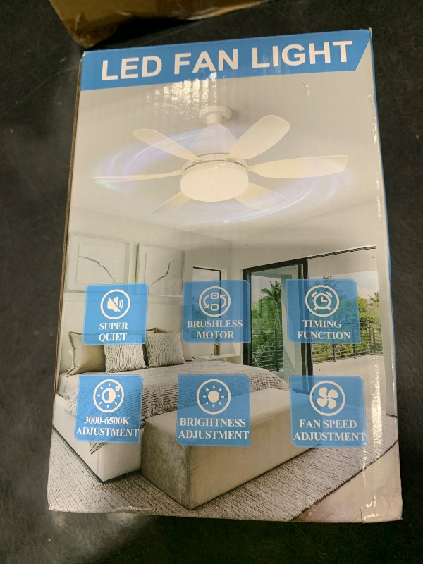 Photo 1 of Socket Fan Light Ceiling Fans with Lights and Remote