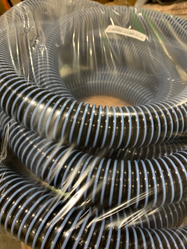Photo 1 of Pool Vacuum Hose With Swivel Cuff 1-1/4" Diameter 27FT Flexible Heavy Duty Pool Vacuum Cleaning Hose Perfect for Above&In Ground Swimming Pool