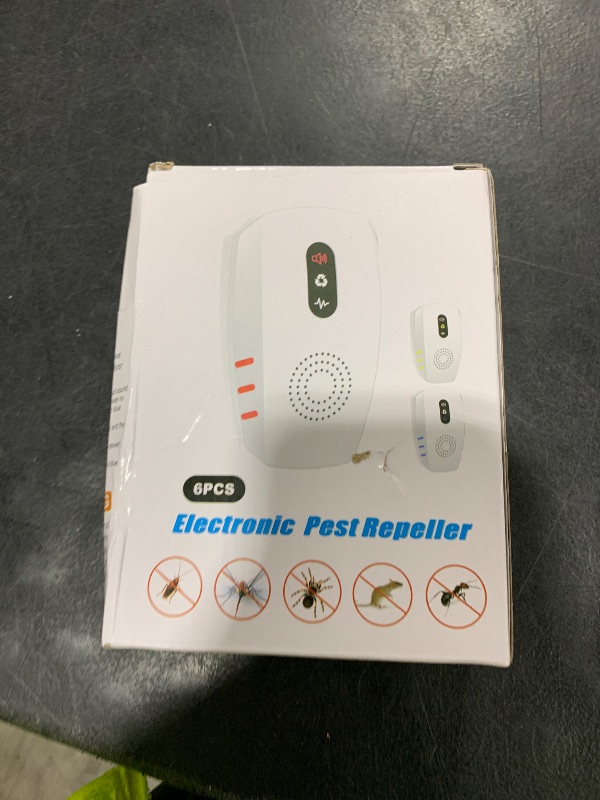 Photo 1 of 2025 Upgraded Ultrasonic Pest Repellent Indoor Insect Repeller, Pest Control, Repellent Roach, Mouse, Bugs, Mosquito, Mice, Spider, Ant, Rodent Repellent Ultrasonic Plug in, 3 Mode Switching, 6 Packs