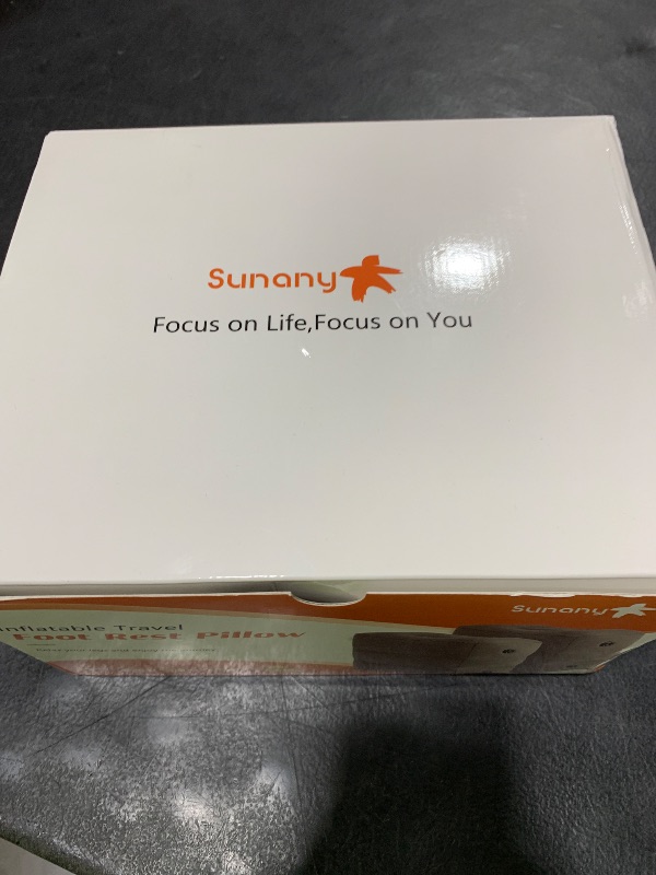 Photo 1 of Sunany Inflatable Foot Rest Pillow for Airplane - Kids/Adults - Adjustable Height Cushions, to Sleep While Traveling,Suitable for Office,Home and Any Travel?Dark Grey,2 Pack?