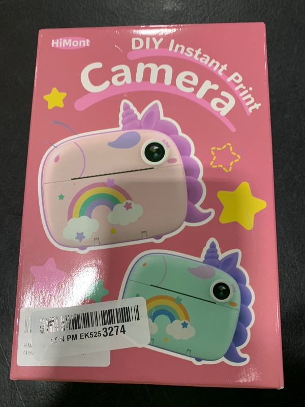Photo 1 of HiMont Kids Camera Instant Print, Selfie Digital Camara for Kids with Print Paper & 32G Card, 2.5K Video & Instant Print Camera with Color Pens for DIY, Fun Gift for Girls Boys 3-12 Years Old (Pink)