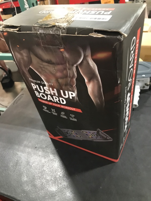 Photo 1 of Push Up Board,Home Gym,Portable Exercise Equipment,Pilates Bar and 20 Fitness Accessories with Resistance Bands and Ab Roller Wheel,Full Body Workout at Home