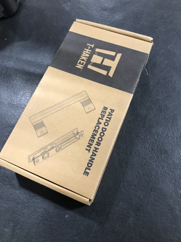 Photo 1 of T-HAKEN Sliding Glass Door Handle Set, 6-5/8", Patio Door Handle Replacement That is 1 in. to 1-1/8 in. Thick Used on Both Left and Right-Handed. (Keyed). (White - Long Leg)