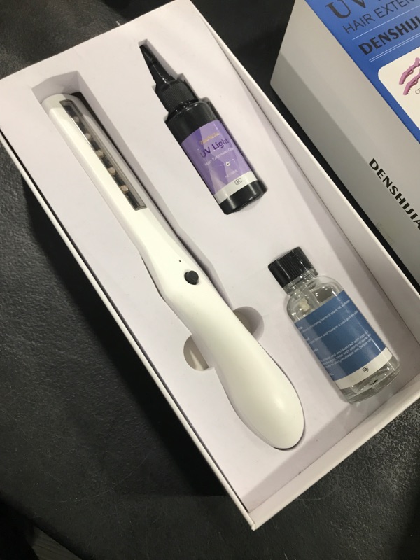 Photo 1 of Uv Light Hair Extensions Kit for Women – Seamless Blending, New Patented Design Easy Application, Long-Lasting & Reusable Extensions for Instant Volume & Professional Results at Home