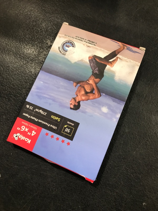 Photo 1 of Koala Ultra Premium Photo Paper 4X6 In Satin Photo Printer Paper for Inkjet Printer Water-Resistant Semi Gloss 50 Sheets 72lb