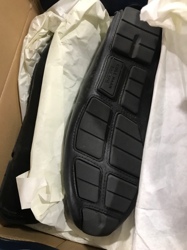 Photo 1 of Cole Haan Men's Grand Laser Penny Driver Driving Style Loafer, Black/Black, 8.5 Wide
