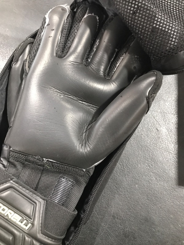Photo 1 of Storelli Gladiator Pro 3.0 Goalkeeper Gloves, Breathable High-Impact Hand Protection with 5 Removable Finger Spines, Premium Hand Grip for Soccer Goalies, 1 Pair, Black & Yellow, Size 11