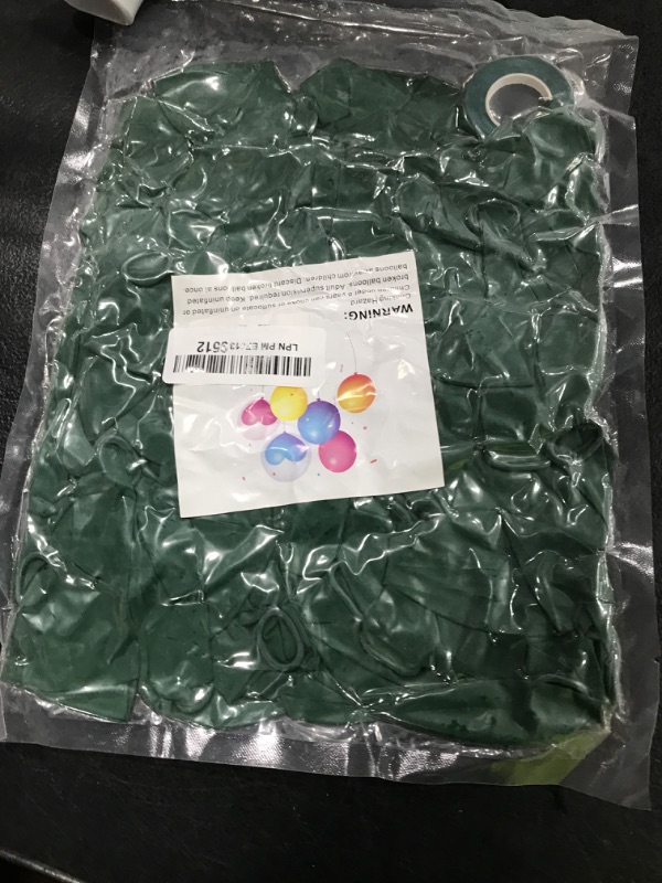 Photo 1 of GBSAWER Dark Latex Green Balloons 100 Pack 12 Inch Forest Green Helium Balloons for Baby Shower Birthday Summer Jungle Tropical Safari Party Decorations