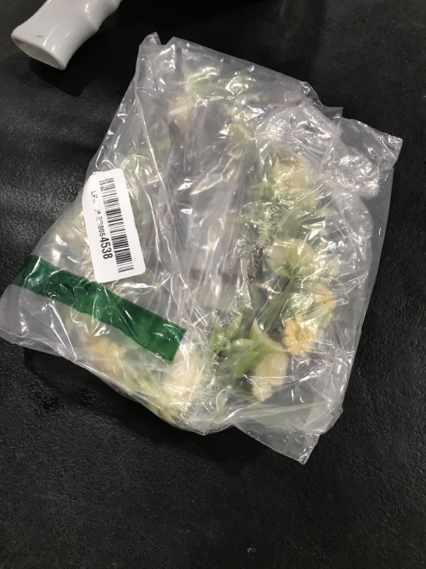 Photo 1 of KorViSHOW Girls Rose Flower Crown - White Boho Flower Headband Bridal Wreath Popular Floral Headpiece for Women Wedding, Baby Shower, Family Photos and Fancy Gala
