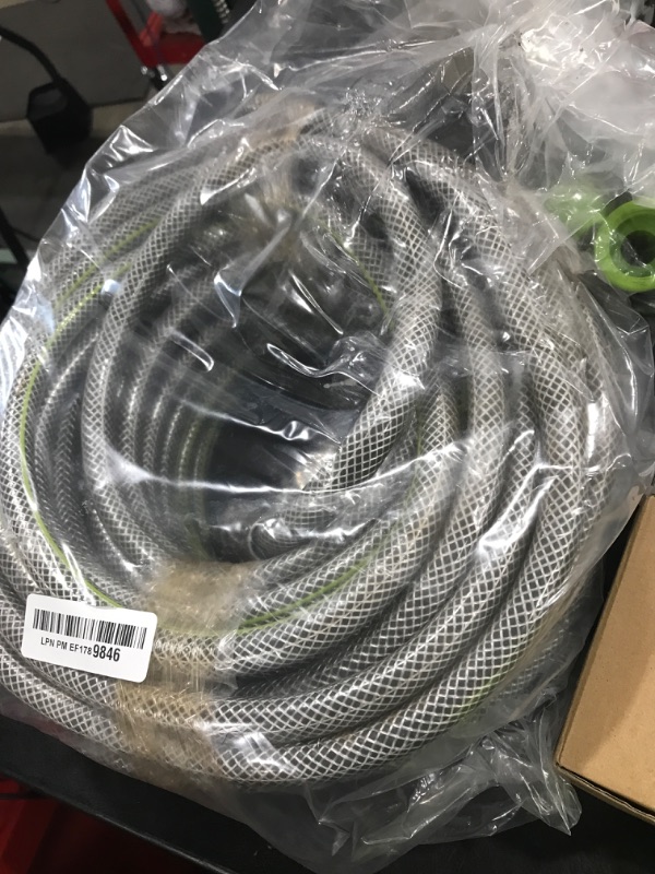 Photo 1 of Flexible Garden Hose 100 FT - Heavy Duty Non-Expandable 100FT Outdoor Water Hose Pipe, 1/2" x 100Feet, 3/4" Solid Swivel Fittings, 100 Feet, Kink and Leak Proof