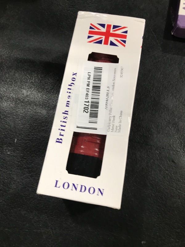 Photo 1 of Gadpiparty Pillar Coin Banks Metal Saving Box Postal Piggy Bank, London Souvenirs Red Piggy Bank, Coin Jar Money Box for Adults Kids Birthday New Years London Souvenirs Metal Bank