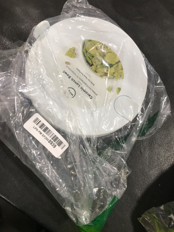 Photo 1 of W&P Porter Ceramic Bowl Lunch Container w/ Protective Non-slip Exterior, Mint 1 Liter | Lid & Snap-tight Silicone Strap | Food Storage, Bento Box, Meal Prep | BPA-Free Ceramic