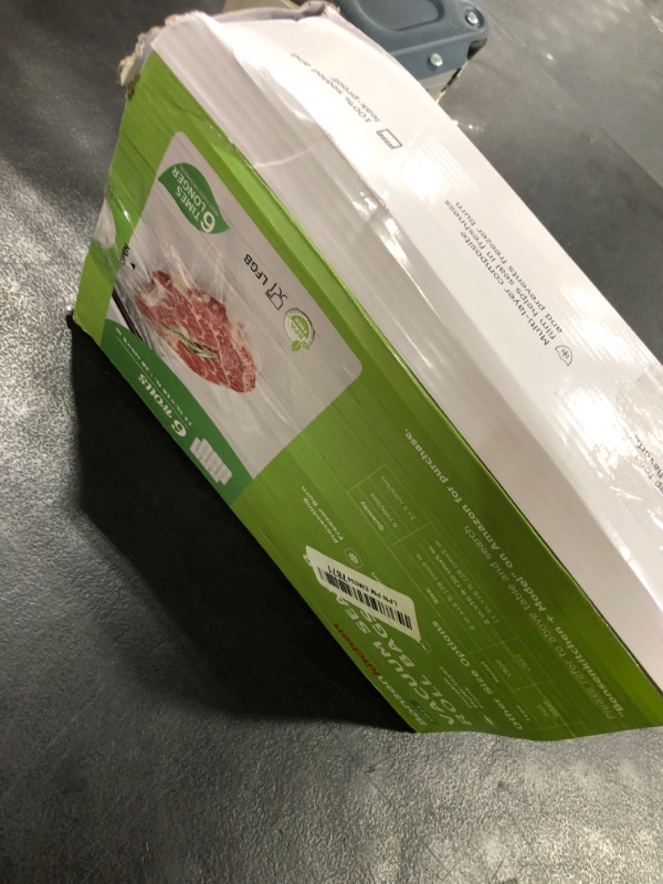 Photo 1 of [2025 Upgraded] Bonsenkitchen 6 Rolls 11" x 16' Vacuum Sealer Bags for Food with a Color Box, Easy to Store, Commercial Grade, BPA Free, Great for Food Storage or Sous Vide, VB21