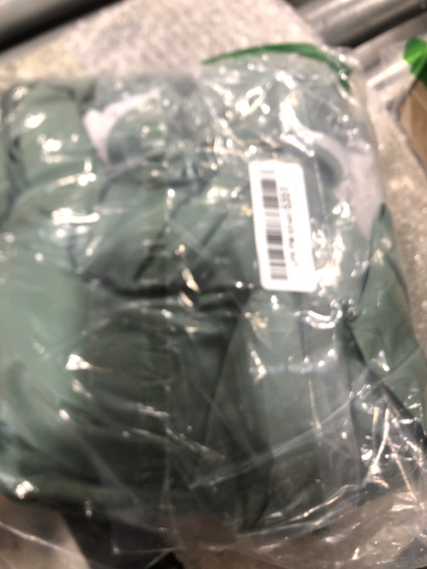 Photo 1 of MakeMeChic Women's Plus Size Tankini Swimsuit Ruffle Sleeve Two Piece Bathing Suit Green 2XL