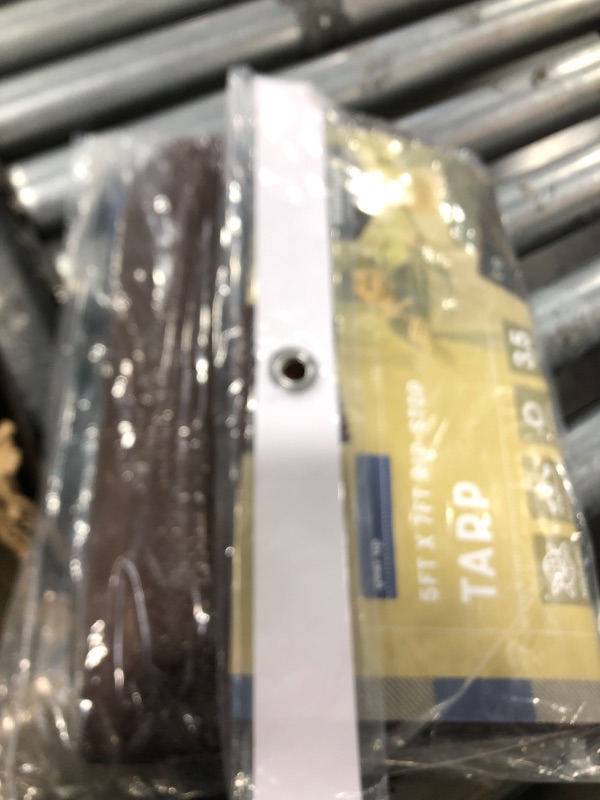 Photo 1 of Stansport Light-Duty Rip-Stop Tarp 5' x 7' - Brown (U-57)