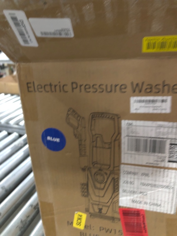 Photo 1 of DECOKTOOL Electric Pressure Washer, 4800PSI Max 3.0GPM Power Washer Electric Powered with 20FT Hose, 35FT Power Cord, 4 Nozzles Foam Cannon High Pressure Washer for Car Patio Garden Fences(Bule)