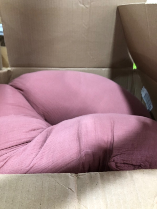 Photo 1 of HIPHOP PANDA Muslin Pregnancy Pillows for Sleeping - U Shaped Full Body Maternity Pillow with Removable Cover - Support for Back, Legs, Belly, HIPS - 57 Inch Pregnancy Pillow for Women - Bean Paste