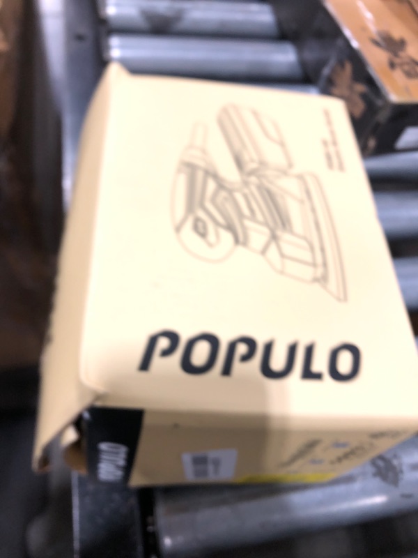 Photo 1 of POPULO Electric Sander Tool,Hand Sander 14,000 OPM with 12 Pieces Sandpapers with Vacuum Attachment, Detail Sander with Dust Box for Woodworking,Suitable for Tight Spaces Sanding,Polishing