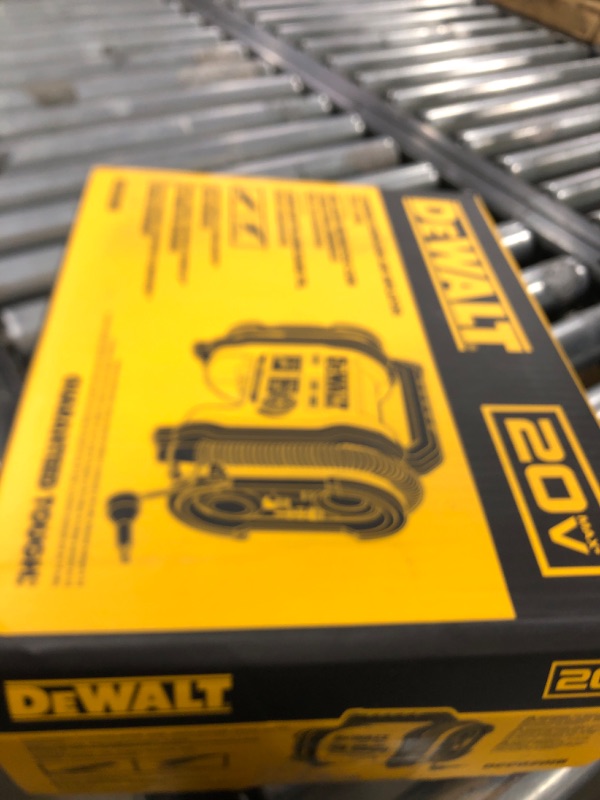 Photo 1 of DEWALT Tire Inflator Portable Air Compressor 20V MAX, Air Pump with Automatic Shut Off, LED Light, Tool Only (DCC020IB)