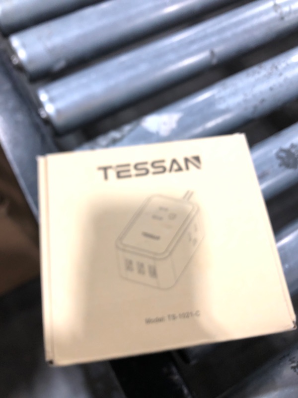 Photo 1 of Small Flat Plug Power Strip, TESSAN Ultra Thin Extension Cord with 3 USB Wall Charger (1 USB C), 3 Outlets Mini Charging Station, 5 ft Slim Plug for Cruise Travel Office School Dorm Room Essentials