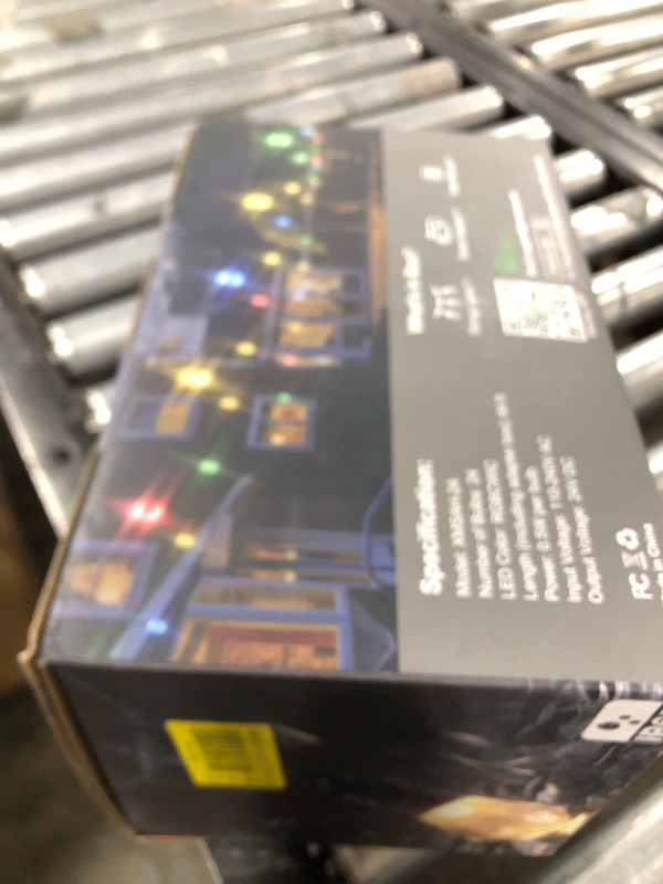 Photo 1 of XMCOSY+ Smart Outdoor String Lights - 64ft RGBCWIC Patio Lights with 24 Color Changing Bulbs, LED String Light for Outside Backyard Bistro Party, APP WiFi Control, Work with Alexa, IP65 Waterproof