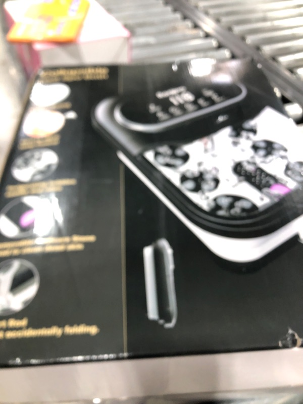 Photo 1 of Ranjova Collapsible Foot Spa Electric Rotary Massage, Foot Bath with Heat, Bubble,Temp Control, and 24 Motorized Shiatsu Massage Balls, Pedicure Foot Spa Tub for Stress Relief (Black)