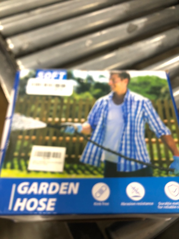 Photo 1 of Toolasin Garden Hose 50ft, Non-Expanding, Lightweight, Leak-Proof Metal interface, No-Knots, Portable, Wear-Resistant, Sturdy, Flexible, 3/4GHT, Water Hose for Yard, Garden