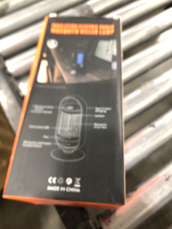 Photo 1 of CASACASA Zapper Outdoor, Inhalation Mosquito Zapper Outdoor Indoor with LED Light, Mosquito Zapper Rechargeable Fly Killer, Flying Insects Zapper Outdoor Up to 1500V, ABS Plastic Outer (Black)