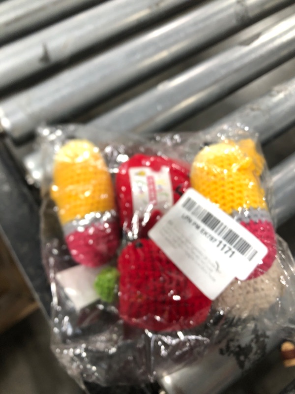 Photo 1 of Piuaeue 6 Pcs Teacher Appreciation Gift Crochet Apple Pencil Cactus Sunflower Potted Plants with Card Crochet Flowers Gift Thank You for Helping Me Grow Gifts for Teacher Favors