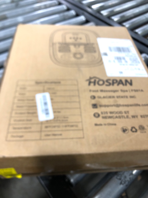 Photo 1 of HOSPAN Collapsible Foot Spa with Heat, Bubble, Red Light, and Temperature Control, Foot Bath Massager with 8 Shiatsu Massage Rollers, Pedicure Foot Spa for Relaxation - FS01A