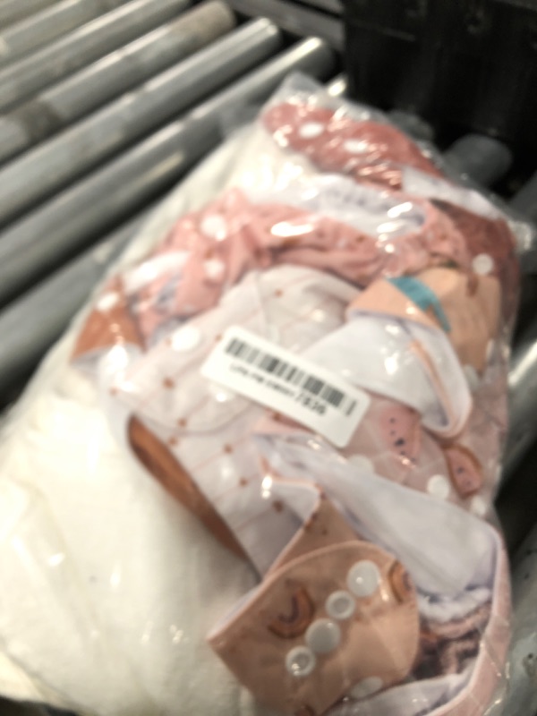 Photo 1 of ALVABABY Baby Cloth Diaper 6 Pack with 12 Inserts One Size Cloth Diaper Covers Adjustable Washable Reusable for Baby Girls and Boys