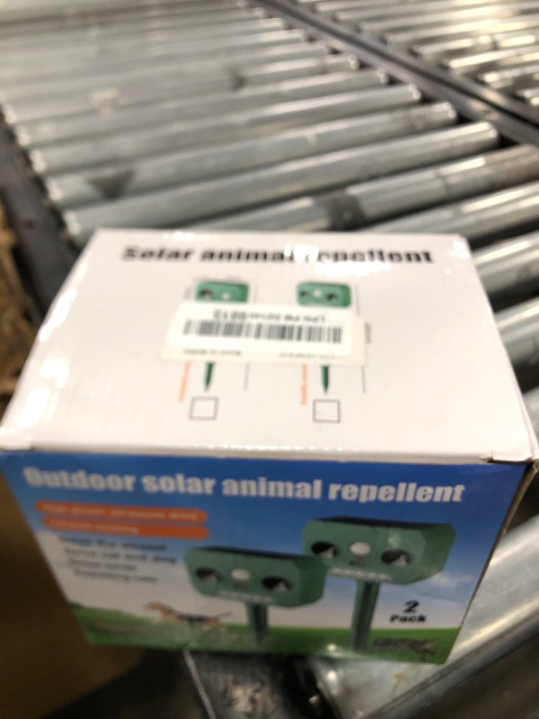 Photo 1 of 2Pack Ultrasonic Animal Repellent Cat Repellent Outdoor Solar Animal Repellent with Motion Detection&Flash Lights Deer Repellent Device Animal Deterrent to Scare Squirrel Skunk Repellent for Yard 2025