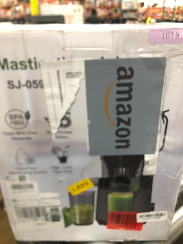 Photo 1 of Cold Press Juicer, 5.8" Extra Large Feed Chute Fit Whole Fruits & Vegetables, 350W Slow Masticating Juicer Machines, Easy to Clean,High Juice Yield?Grey?