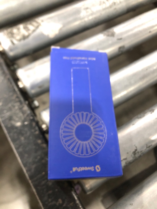 Photo 1 of SWEETFULL Mini Portable Fan Powerful Handheld Fan Rechargeable,3 Speeds Personal Small Hand Fan for Travel Makeup Eyelash Fan for Stylish Kids Girls Women USB Cute Design Light Blue