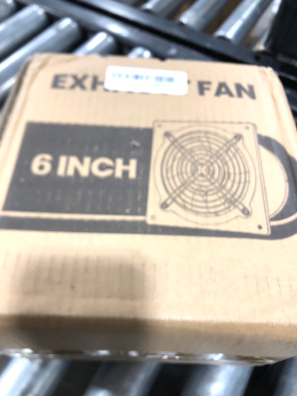 Photo 1 of HG Power 6 Inch Exhaust Fan: Kitchen Exhaust Fans with Switch Portable Attic Vent Fan with 8 Feet Power Cord Plug-in Garage Ventilation Fan with Damper Shop Chicken Coop Basement Smoking Room Silver