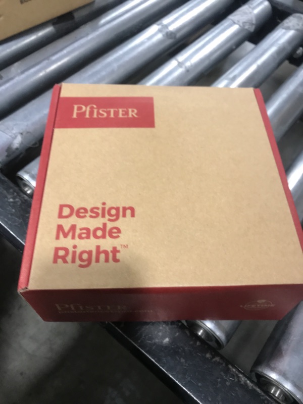 Photo 1 of Pfister Pfirst Modern Valve Trim Only (Valve Body Sold Separately), Single Handle, 1-Hole, Brushed Nickel Finish, R89040K