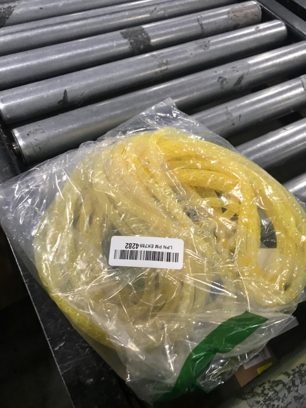 Photo 1 of Chenkou Craft Bright Yellow 12Yards Solid Mesh Tube Deco Flex for Wreaths Crafts (Bright Yellow, 3/8"(8mm))