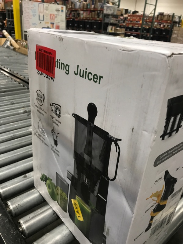 Photo 1 of Cold Press Juicer, 5.8" Extra Large Feed Chute Fit Whole Fruits & Vegetables, 350W Slow Masticating Juicer Machines, Easy to Clean,High Juice Yield?Grey?