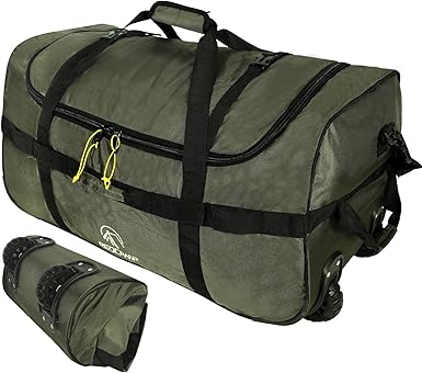 Photo 1 of REDCAMP 85L/120L/140L Foldable Duffle Bag with Wheels, Large Travel Duffel Bag
