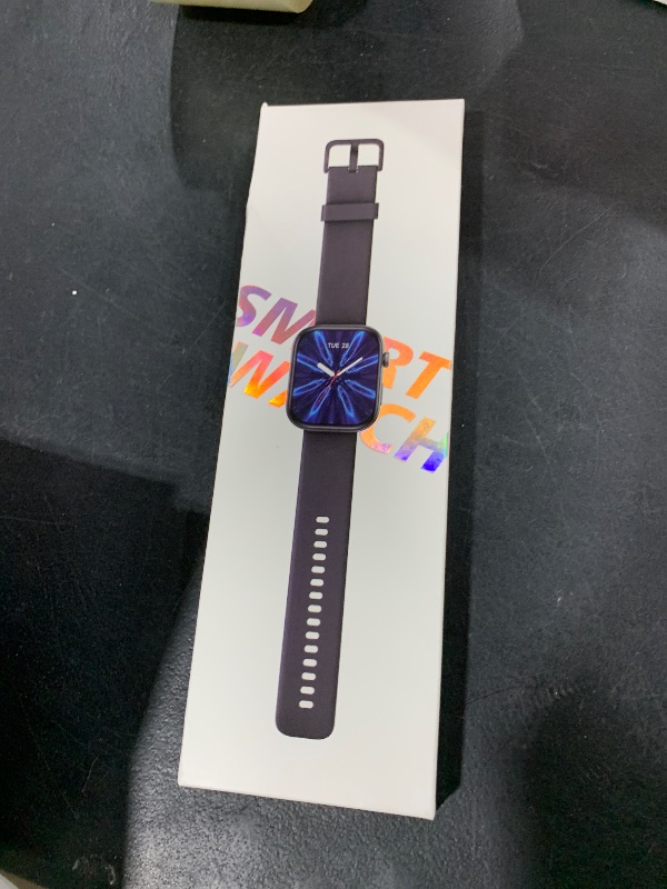 Photo 1 of ENOMIR Smart Watch for Women iPhone & Android,1.99" AMOLED Screen 3ATM Waterproof Fitness Watch with Answer/Make Call AI Voice,24H-Heart Rate/SpO2/BP Monitor,120+ Sports Modes (Black)