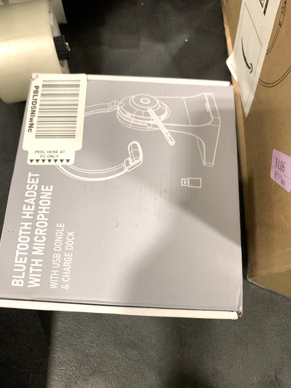 Photo 1 of NOTESNEE V5.3 Wireless Headset with Mic for Work, 45Hrs Computer Headset with Microphone, Bluetooth Headphones with Noise Cancelling Mic, Charging Base, USB Dongle & Mute Button for PC, Skype, Zoom