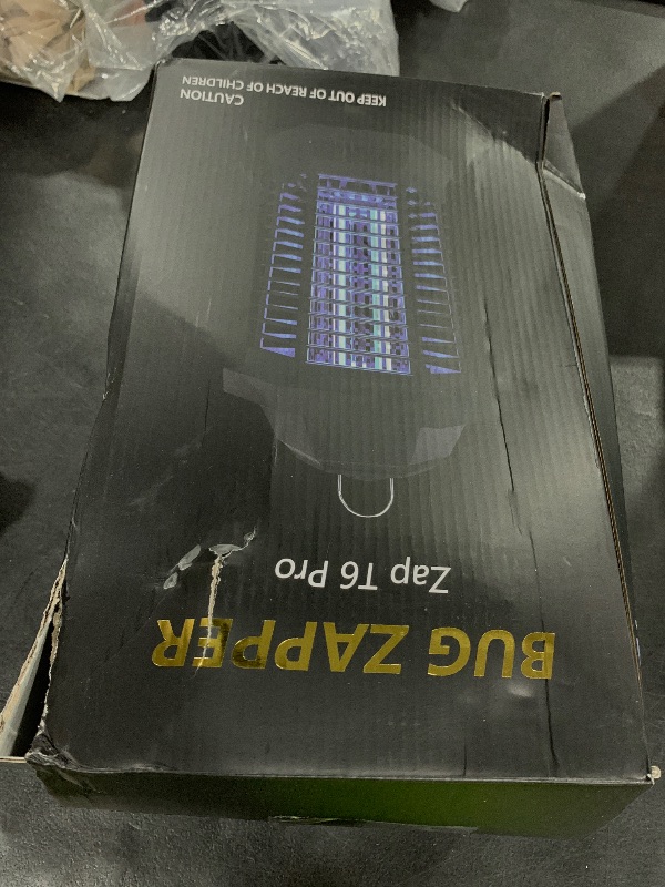 Photo 1 of GOOTOP Bug Zapper Outdoor, Mosquito Zapper, Electric Fly Zapper, Mosquito Killer, Fly Traps, 3 Prong Plug, Flying Insects Zapper Indoor Outdoor 90-130V, 4200V, ABS Plastic Outer (Black)
