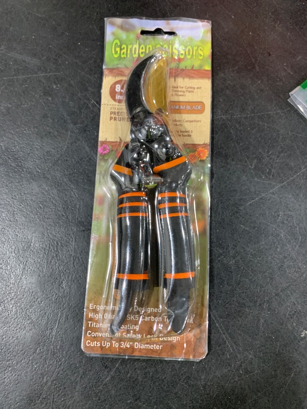 Photo 1 of Pruning Shears, Garden Shears - Hewog 8.5" Professional Premium SK5 Steel with Titanium Bypass Pruning Shears for Gardening, Sharp Handheld Heavy Duty Garden Hedge Clippers/Scissors Pruners Tools