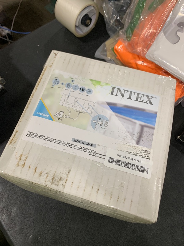 Photo 1 of Intex 26004E Above Ground Swimming Pool Inlet Air Water Jet Replacement Part Kit; Includes Plunger Valve, Strainer Connector, Strainer Grid, etc.