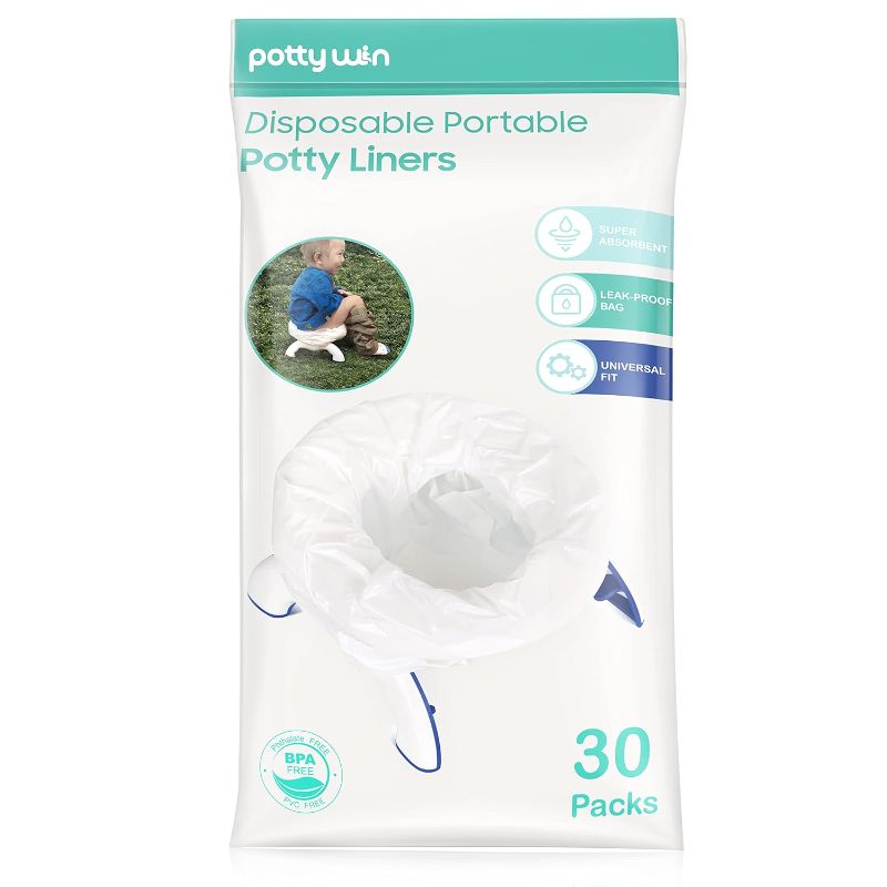 Photo 1 of 30 Counts] Disposable Potty Liners Compatible with OXO Tot 2-in-1 Go Potty, Potty Refill Bags for Toddler Travel, Universal Potty Bags Fit Most Potty Chairs