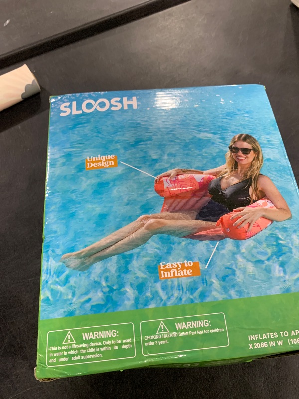 Photo 1 of Sloosh 3 Packs Inflatable Pool Float Noodle Chair, Floral Design Pool Noodle Sling Floatie, Swimming Pool Party Floating Chair Pool Floats for Adult?Orange/Yellow/Green?